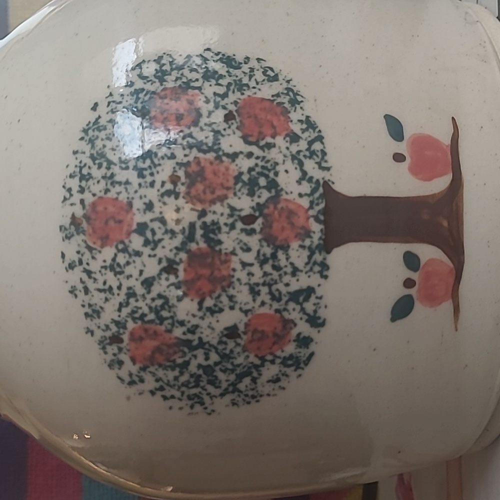 VINTAGE 1993 THREE RIVERS POTTERY STONEWARE LAMP - Picture 3 of 9